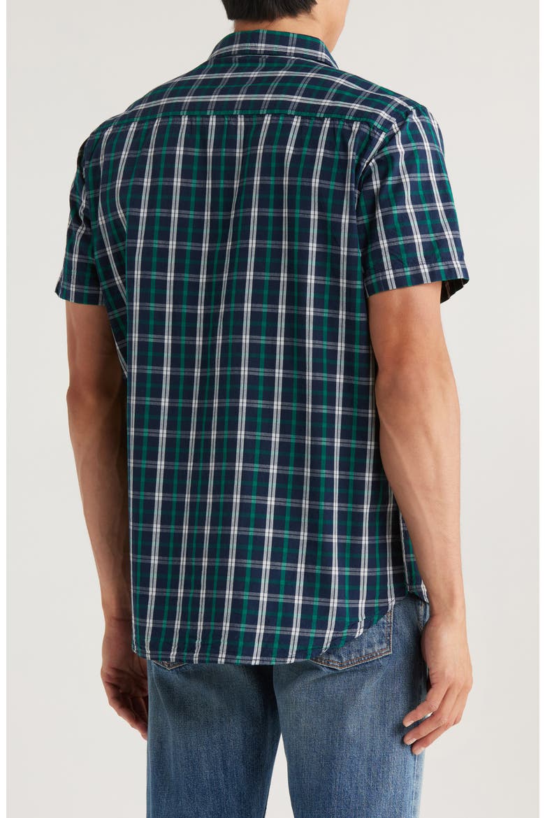 Foundation Short Sleeve Button-Up Shirt, Alternate, color, DETROIT BLUE-A