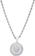 STEELTIME Men's 18k Gold Plated Lion Pendant Necklace