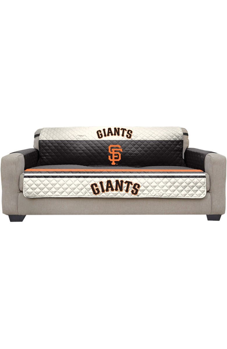 PEGASUS HOME FASHIONS San Francisco Giants Sofa Protector, Main, color, Black