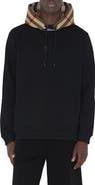 Burberry T-Fit Check Cotton Hoodie