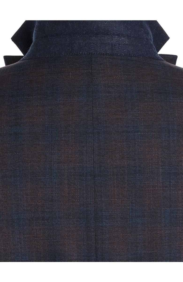 Michael Kors Big & Tall Plaid Sport Coat, Alternate, color, Plum