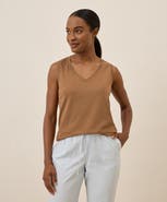 Pact Organic Cotton Softspun V-Neck Tank