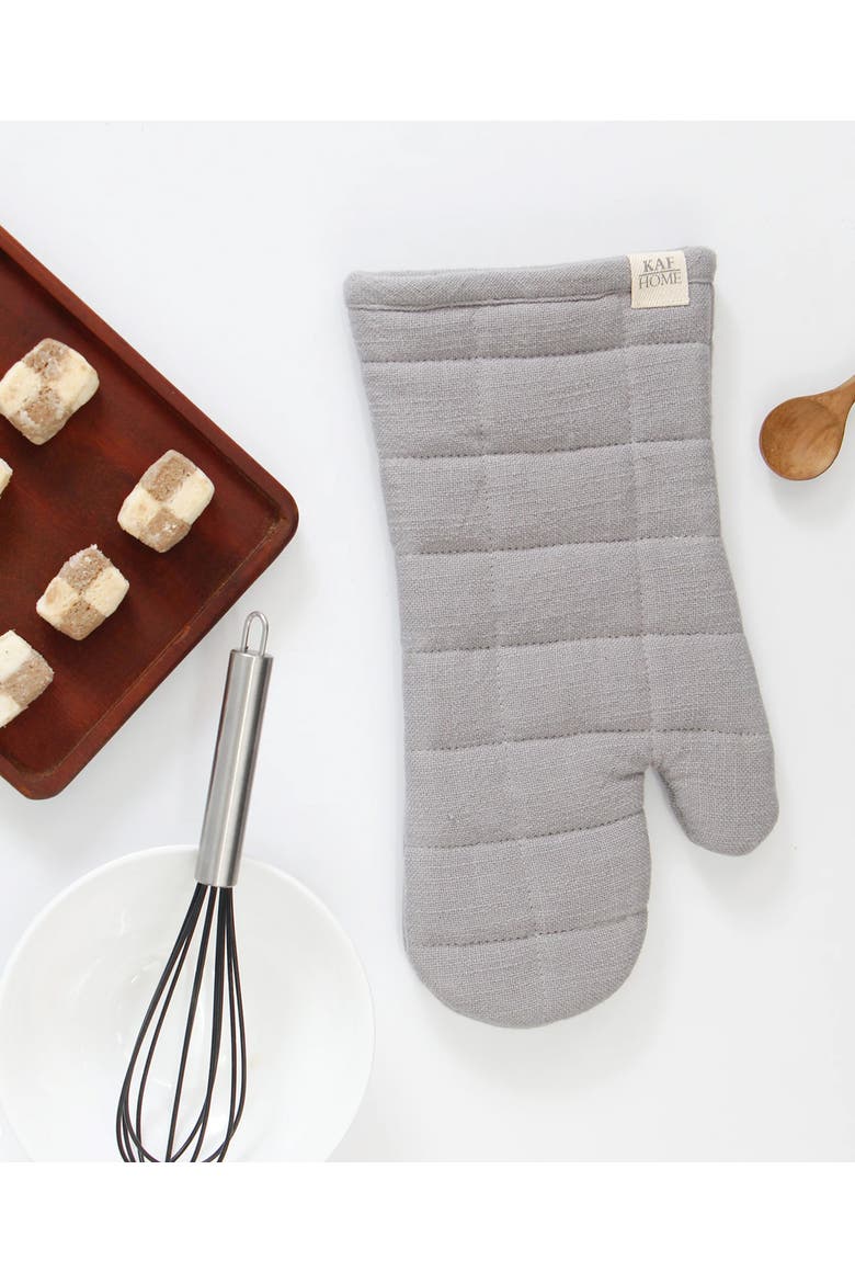 Monaco Quilted Oven Mitt, Alternate, color, Frost Gray