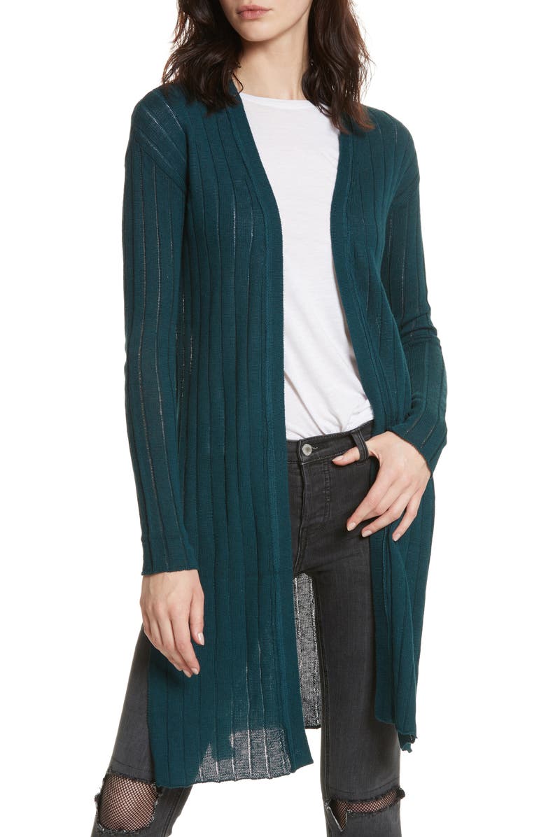 Free People Ribby Long Cardigan, Main, color,