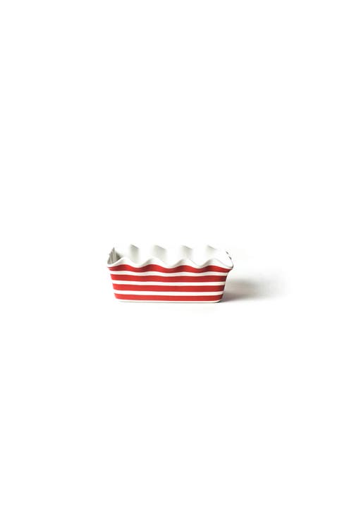Red Stripe Ruffle Loaf Pan