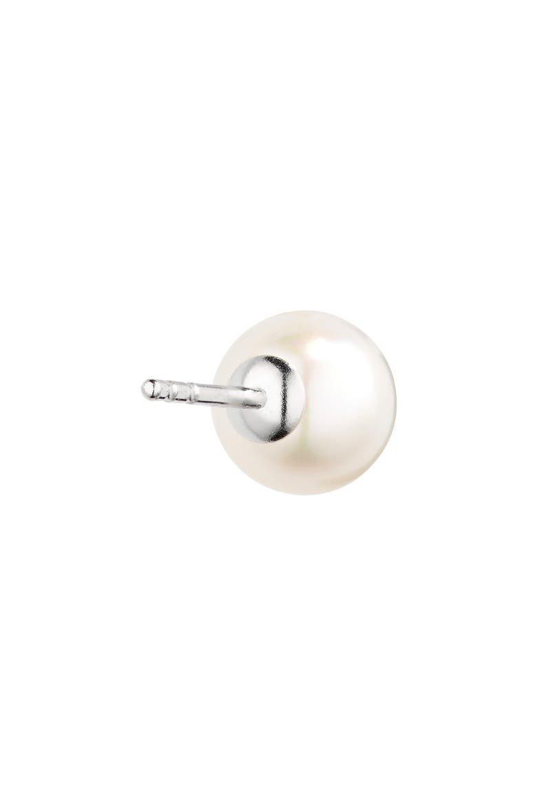 Akoya Pearl Stud Earrings, Alternate, color, 18K WHITE GOLD