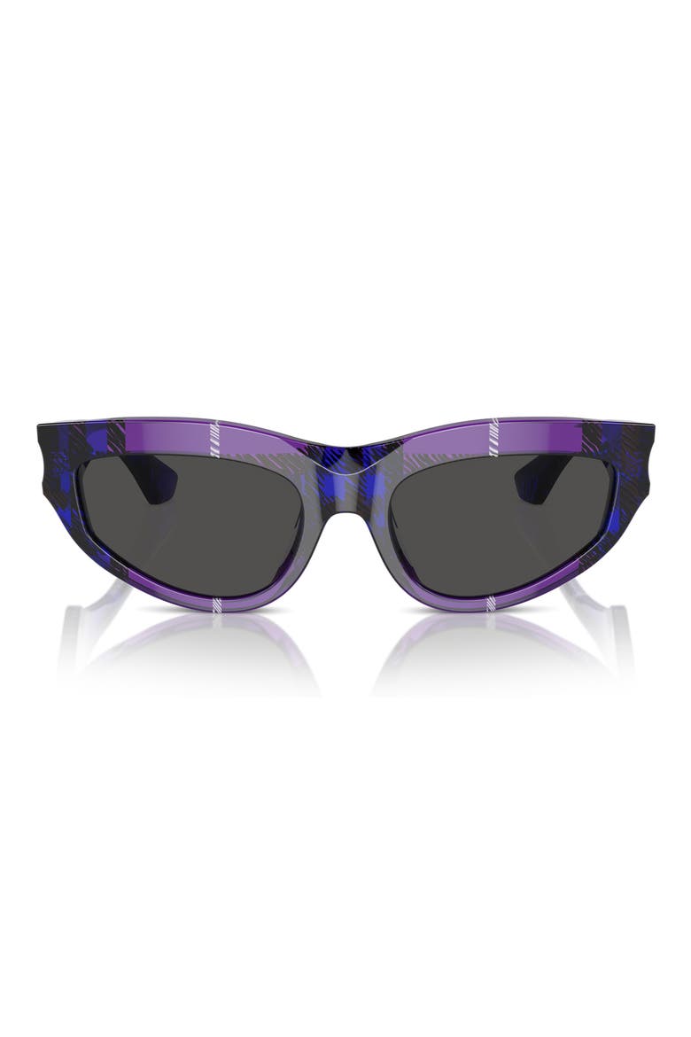 55mm Cat Eye Sunglasses, Alternate, color, VIOLET/ GREY