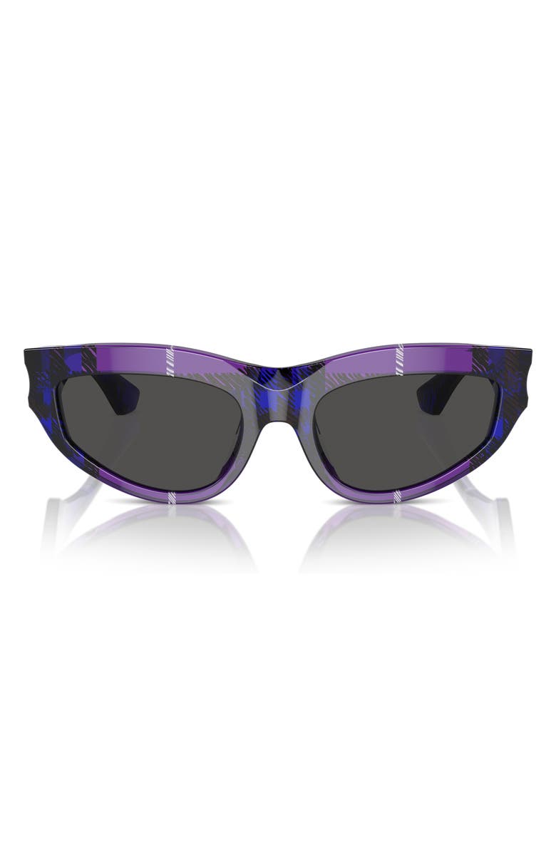 Burberry 55mm Cat Eye Sunglasses, Alternate, color, Dark Grey