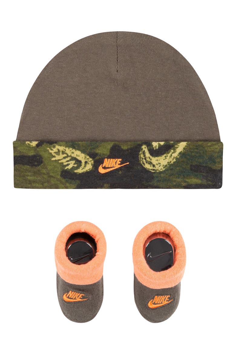 Beanie & Booties Set, Main, color, CARGO KHAKI