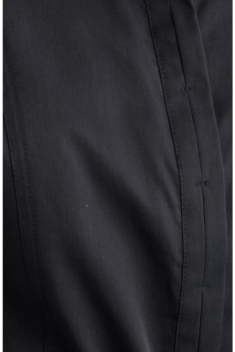 Cap Sleeve Peplum Top, Alternate, color, BLACK