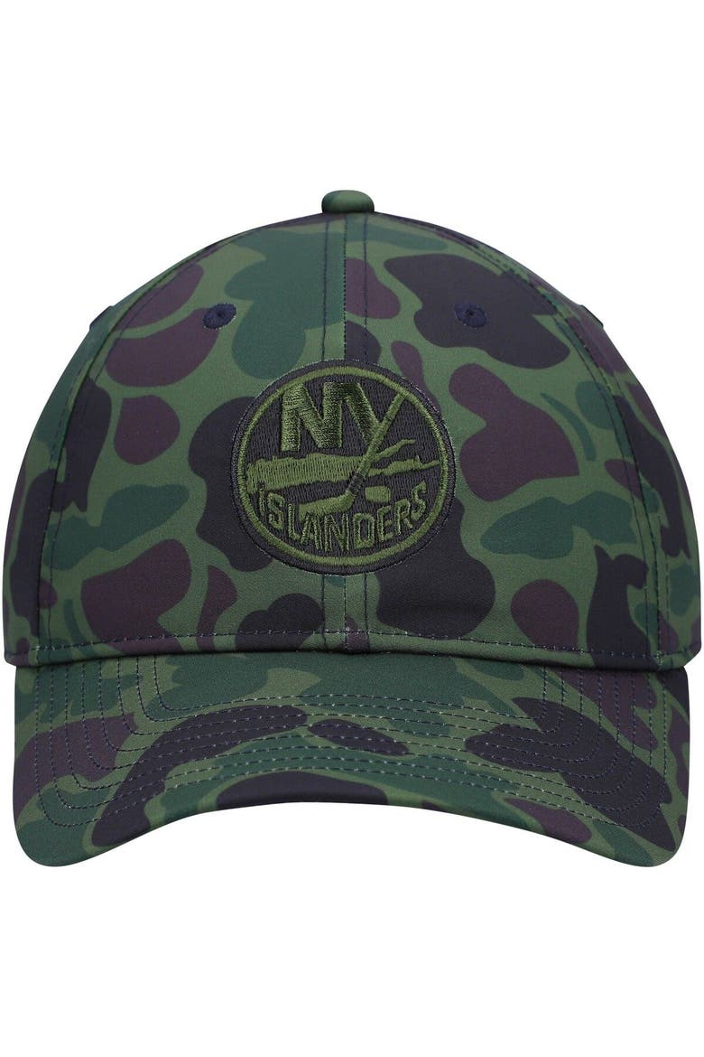 Men's adidas Camo New York Islanders Locker Room Slouch Adjustable Hat, Alternate, color, Camo
