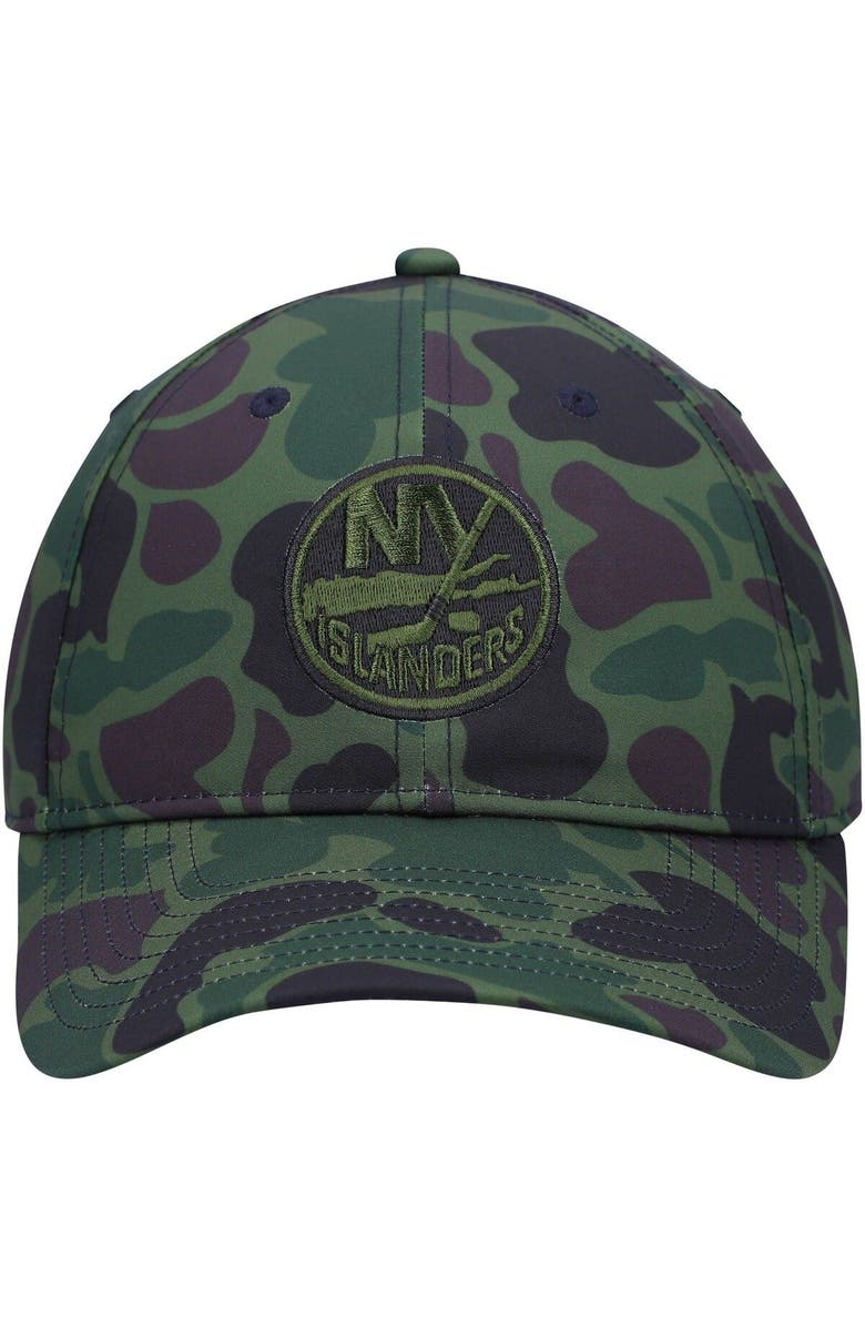 adidas Men's adidas Camo New York Islanders Locker Room Slouch Adjustable Hat, Alternate, color, Camo