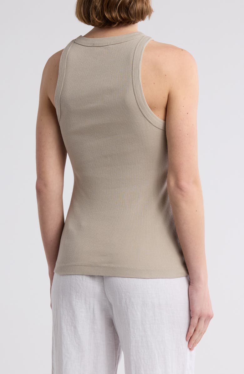 James Perse Ribbed Knit Tank, Alternate, color, Toast