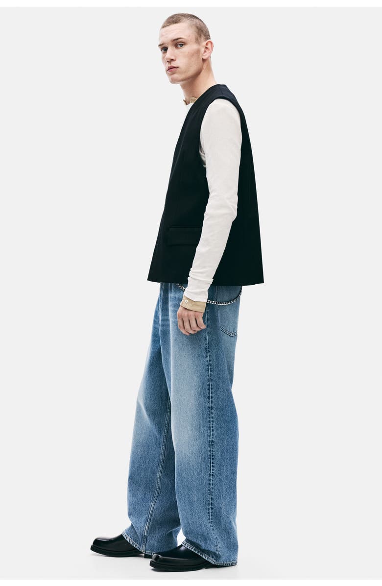 H&M Fairfax baggy jeans, Alternate, color, Denim Blue