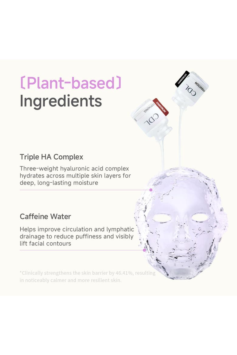 Collagen Face Mask for Dark Spots & Dull Skin, 10 Sheets, Alternate, color, White