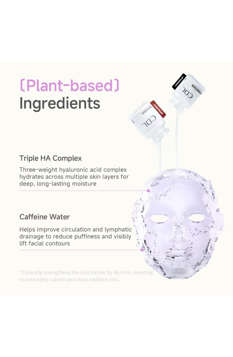 Candorlov Collagen Face Mask for Dark Spots & Dull Skin, 10 Sheets, Alternate, color, White