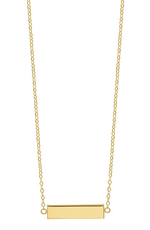 14K Gold Bar Pendant Necklace (Nordstrom Exclusive)