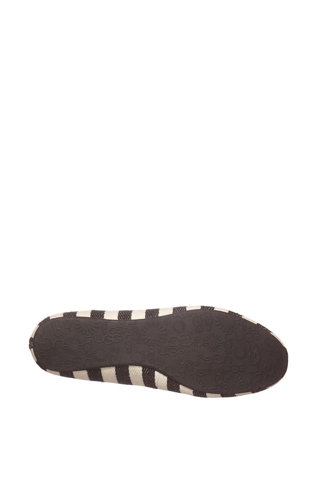 Australia 'Alloway Stripe' Flat, Alternate, color, BLACK