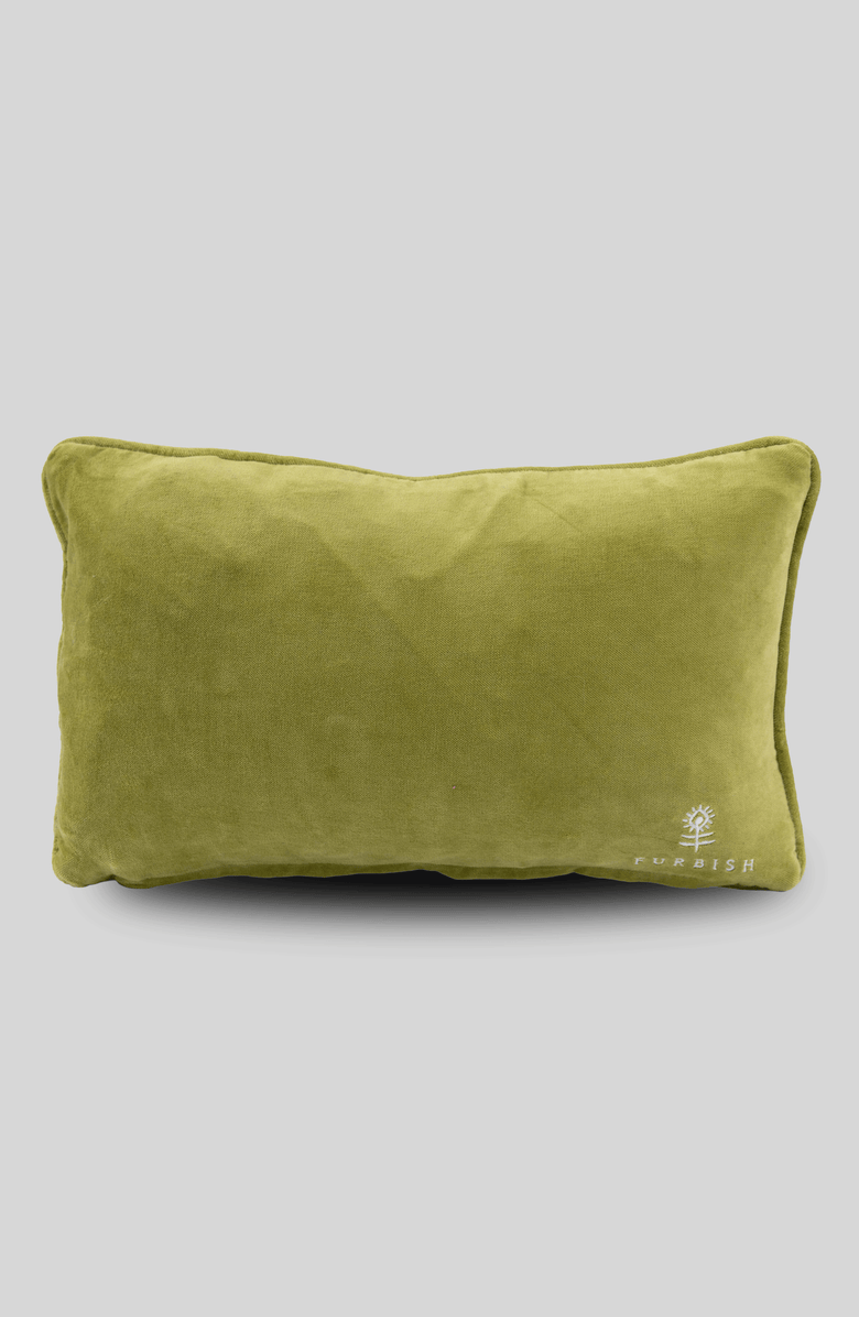 Furbish Studio Scream Needlepoint Pillow, Alternate, color, Scream