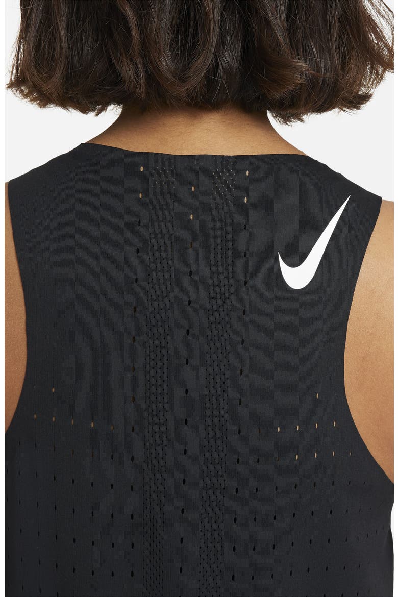 Aeroswift Running Tank, Alternate, color, BLACK/ WHITE