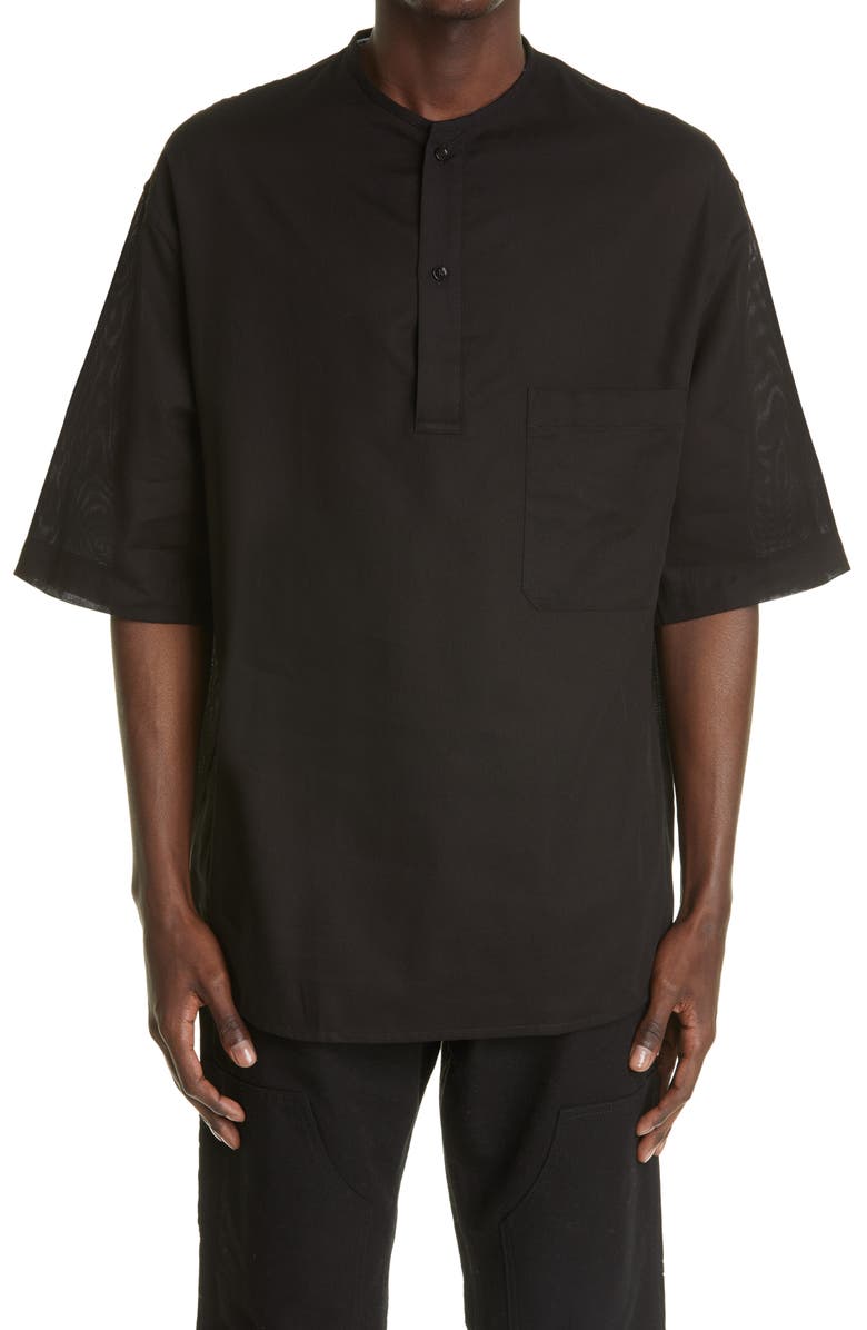 Lemaire Cotton Henley Shirt, Main, color,