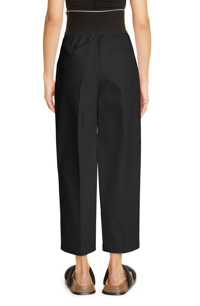 Alexander Wang Carrot High Waist Logo Pants, Alternate, color, 