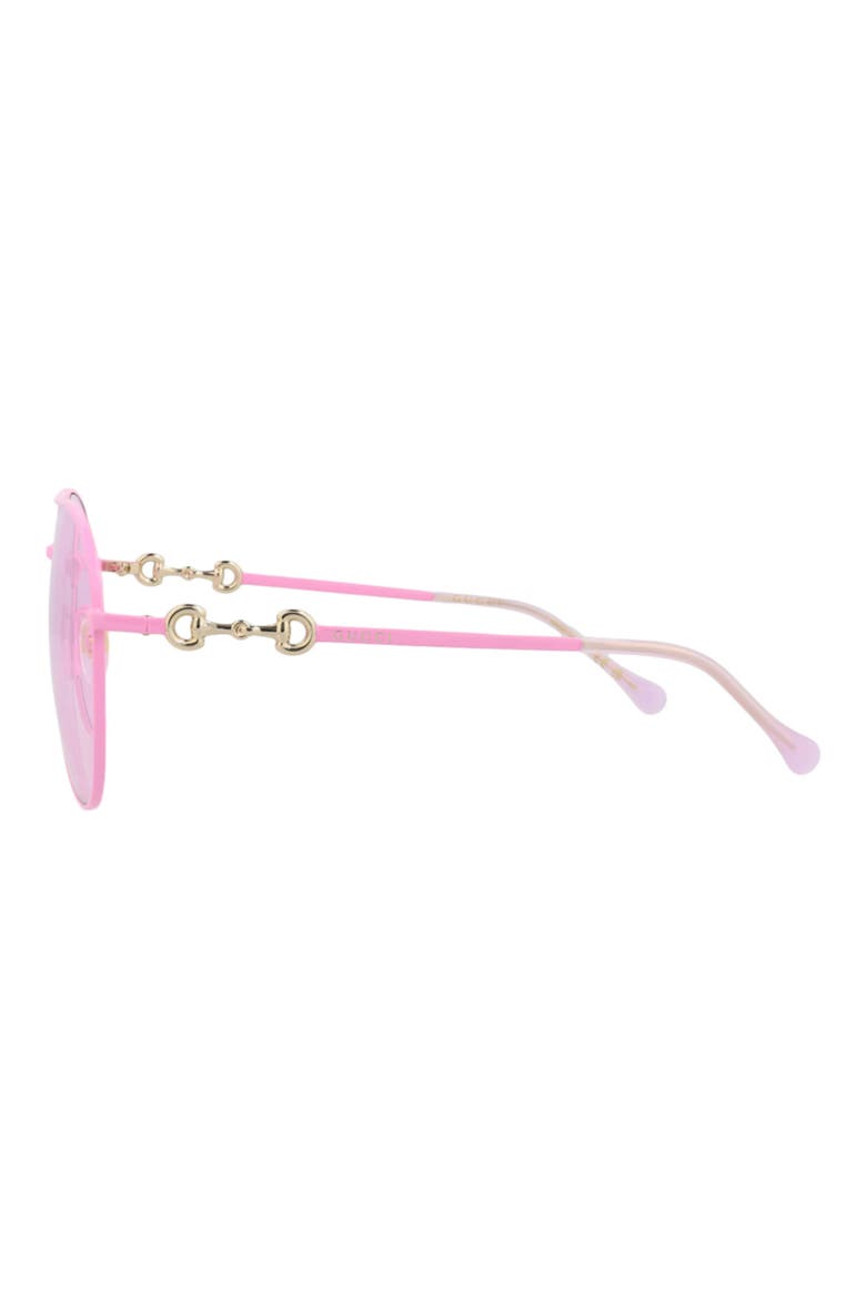 60mm Aviator Sunglasses, Alternate, color, FUCHSIA FUCHSIA PINK