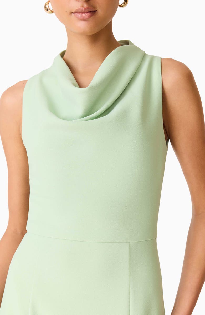 Elliatt Jamie Cowl Neck Crepe Cocktail Dress, Alternate, color, Sage