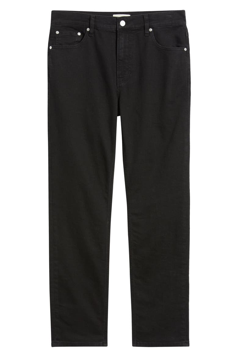 Modern Straight Leg Jeans, Alternate, color, NOIR