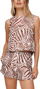 Bella Dahl Sleeveless Split Back Boat Neck Top