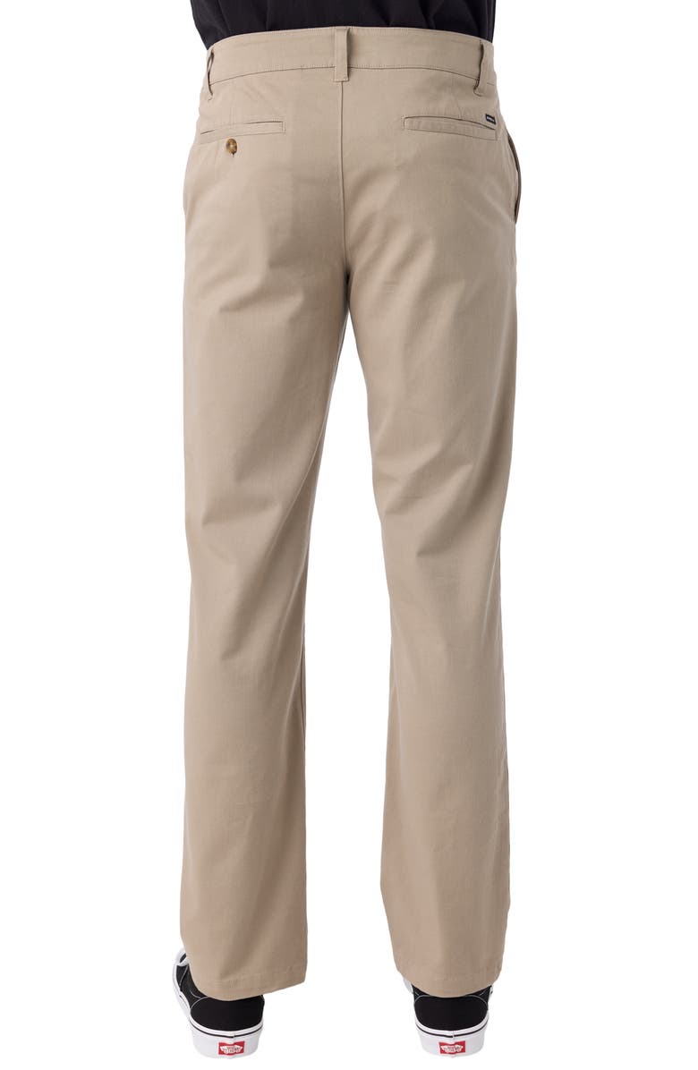 O'Neill Transporter Flat Front Stretch Cotton Chinos, Alternate, color, Khaki