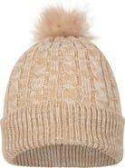 Mountain Warehouse Pom Pom Faux Fur Lined Beanie