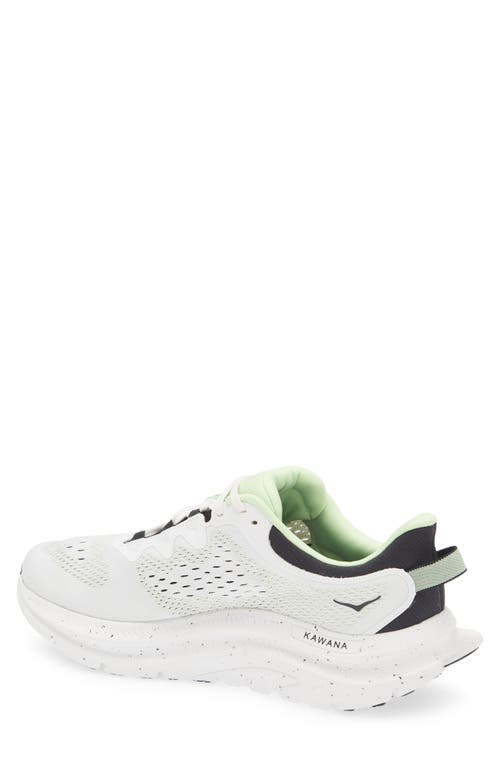 Hoka Kawana 2 Canvas Sneaker In White/tart Apple