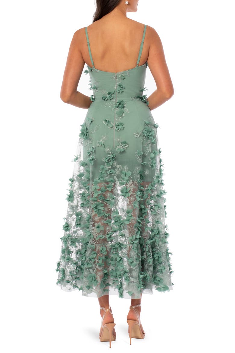 Vanessa Floral Gown, Alternate, color, SEAFOAM BLUE