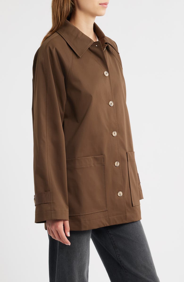 Reformation Fisher Oversize Trench Coat, Alternate, color, Brown