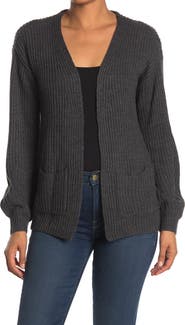 Love By Design Luxe Open Front Pocket Cardigan