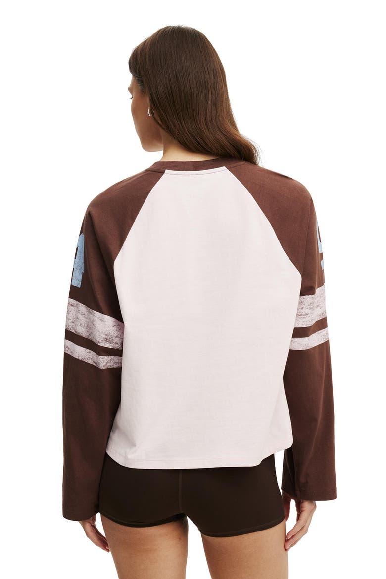 Women's Active Graphic Raglan Tee, Alternate, color, Cherry Dream Hoops