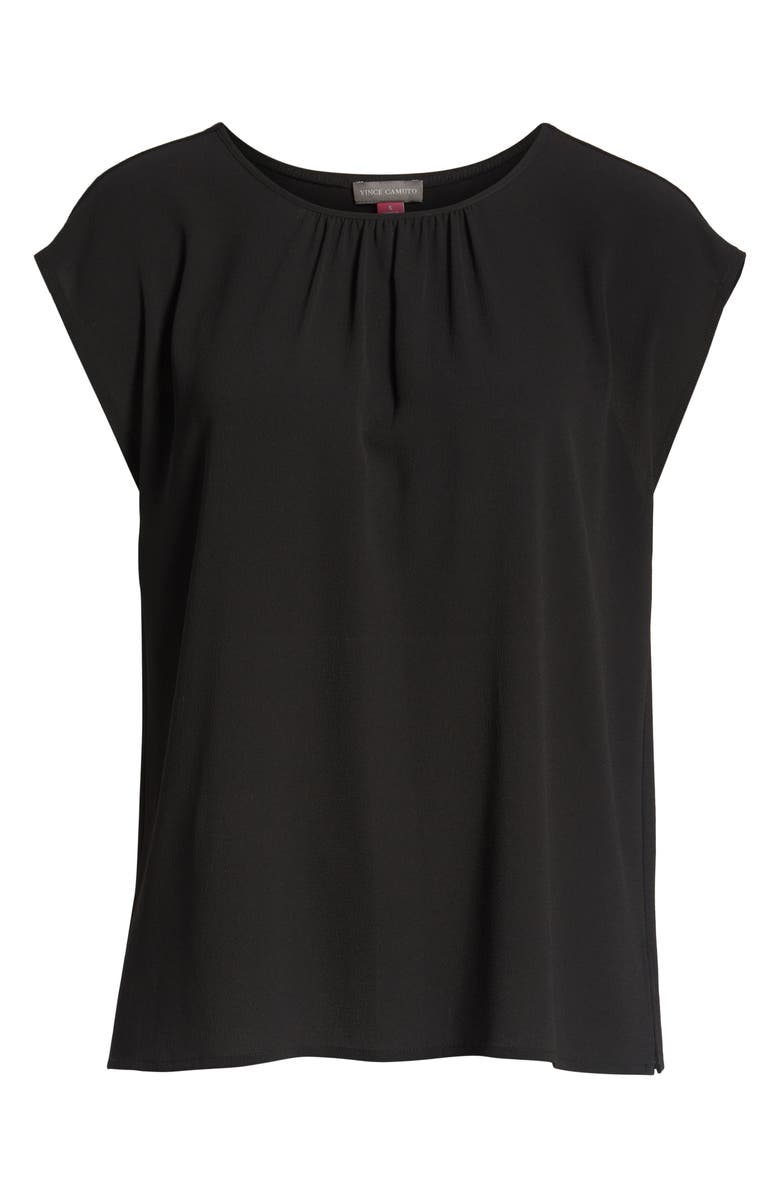 Vince Camuto Gathered Neck Knit Back Top, Alternate, color,