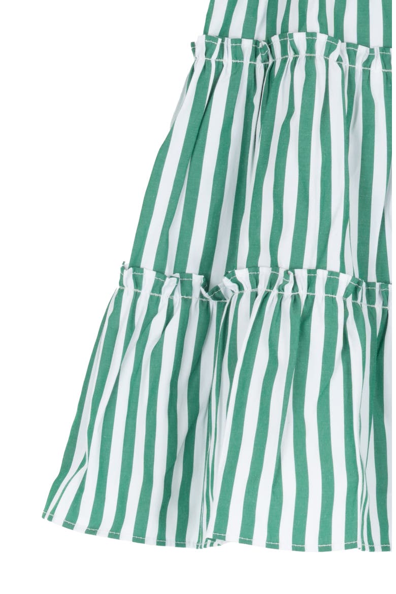 Kids' Tiered Smocked Sundress, Alternate, color, KELLY GREEN