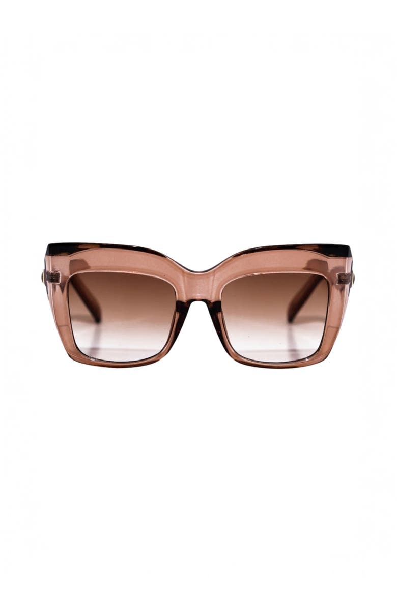 Tribal ëyës Champagne cat eye 55mm sunglasses, Main, color, 