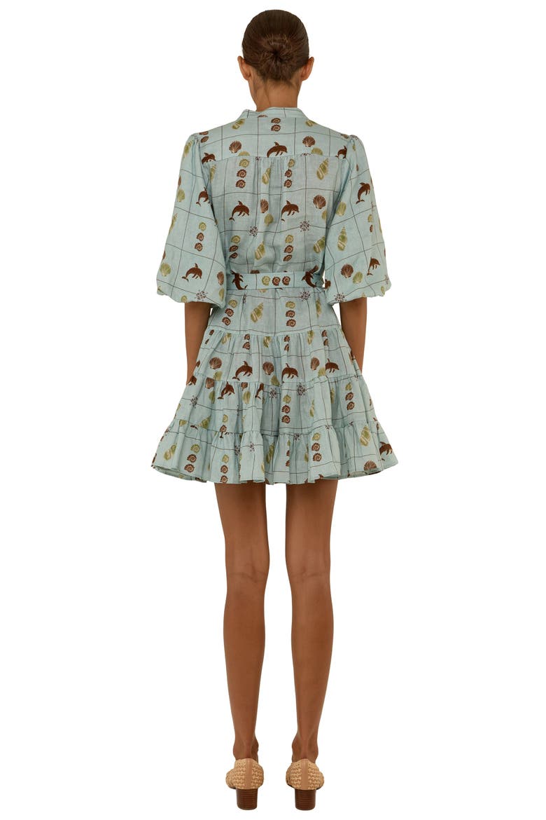 Ruba Mini Dress, Alternate, color, Seashell Tile