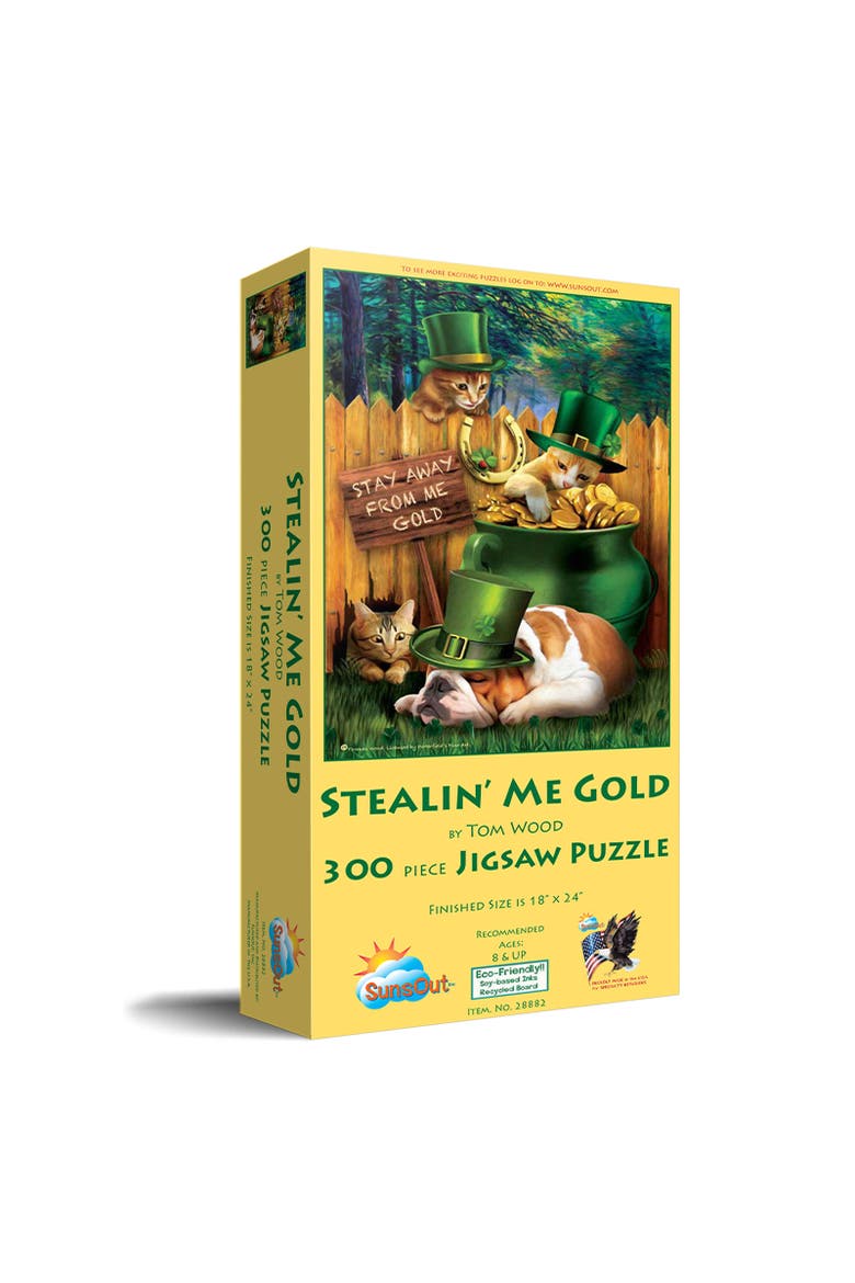 Stealin Me Gold 300 piece Jigsaw Puzzle for Adults, Main, color, Multicolor