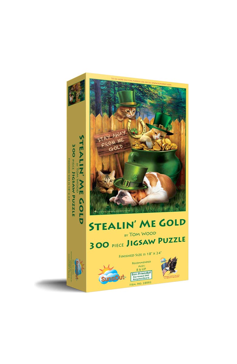 Sunsout Stealin Me Gold 300 piece Jigsaw Puzzle for Adults, Main, color, Multicolor