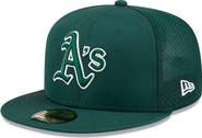 New Era Men's New Era Green Athletics 2026 Batting Practice 59FIFTY Fitted Hat
