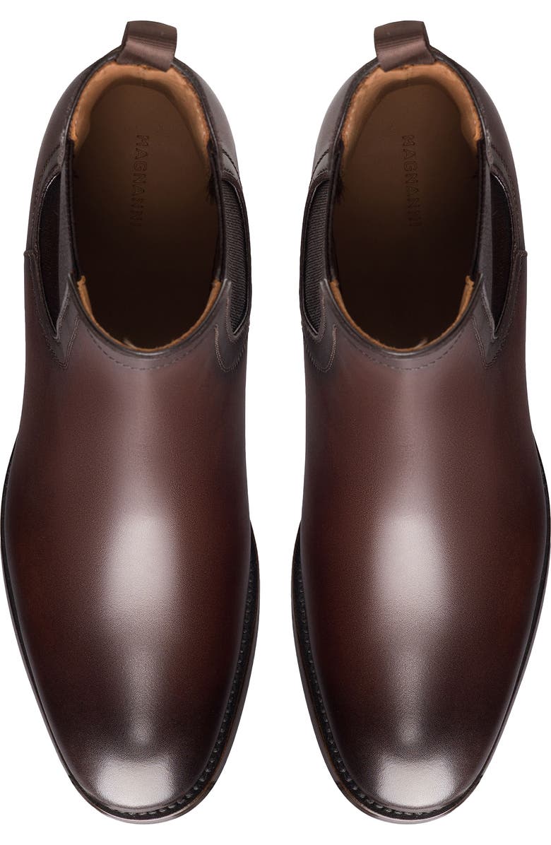 Magnanni Delana Chelsea Boot, Alternate, color, Brown