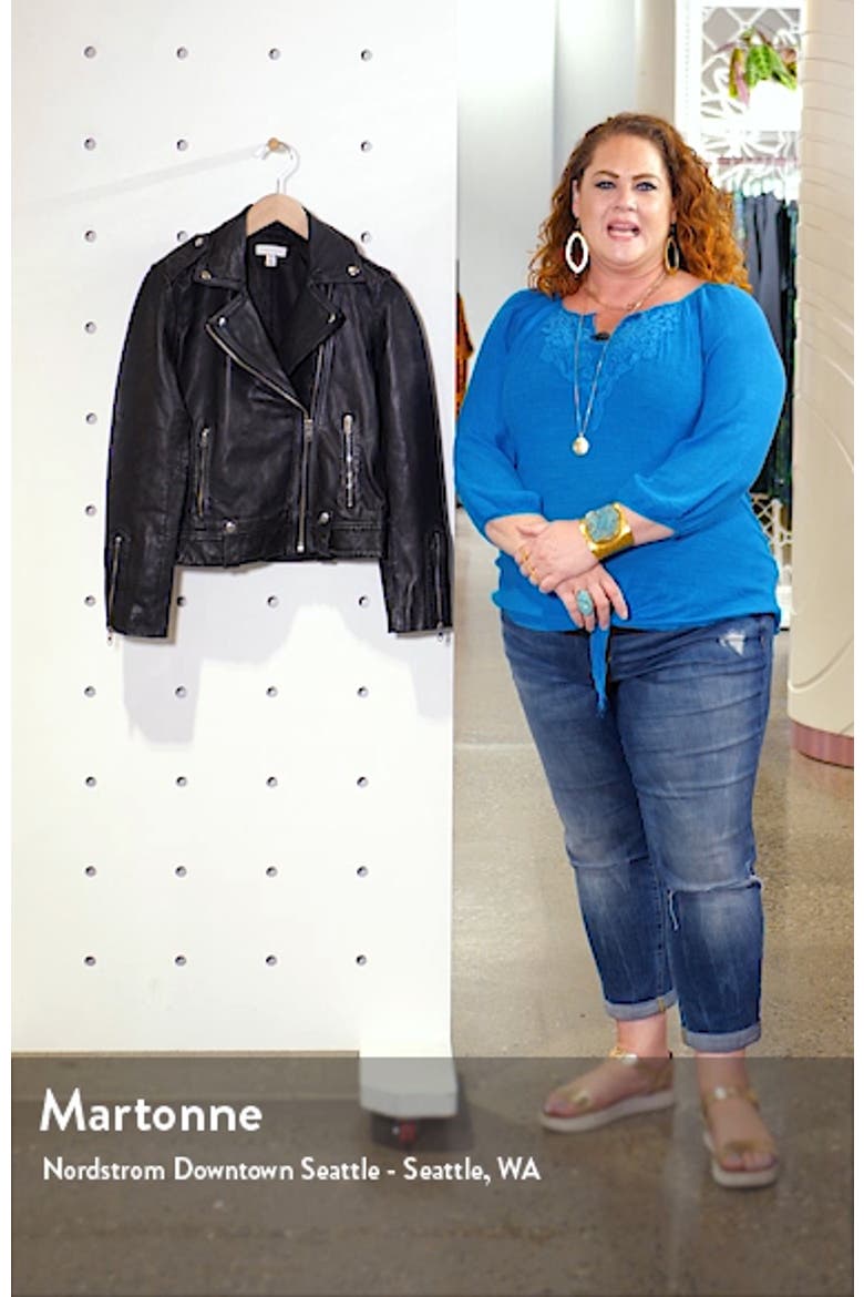 Mona Leather Biker Jacket video