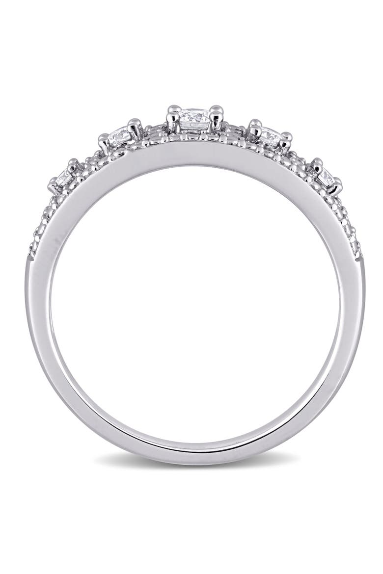 Diamond Anniversary Ring 10k White Gold, Alternate, color, White Gold