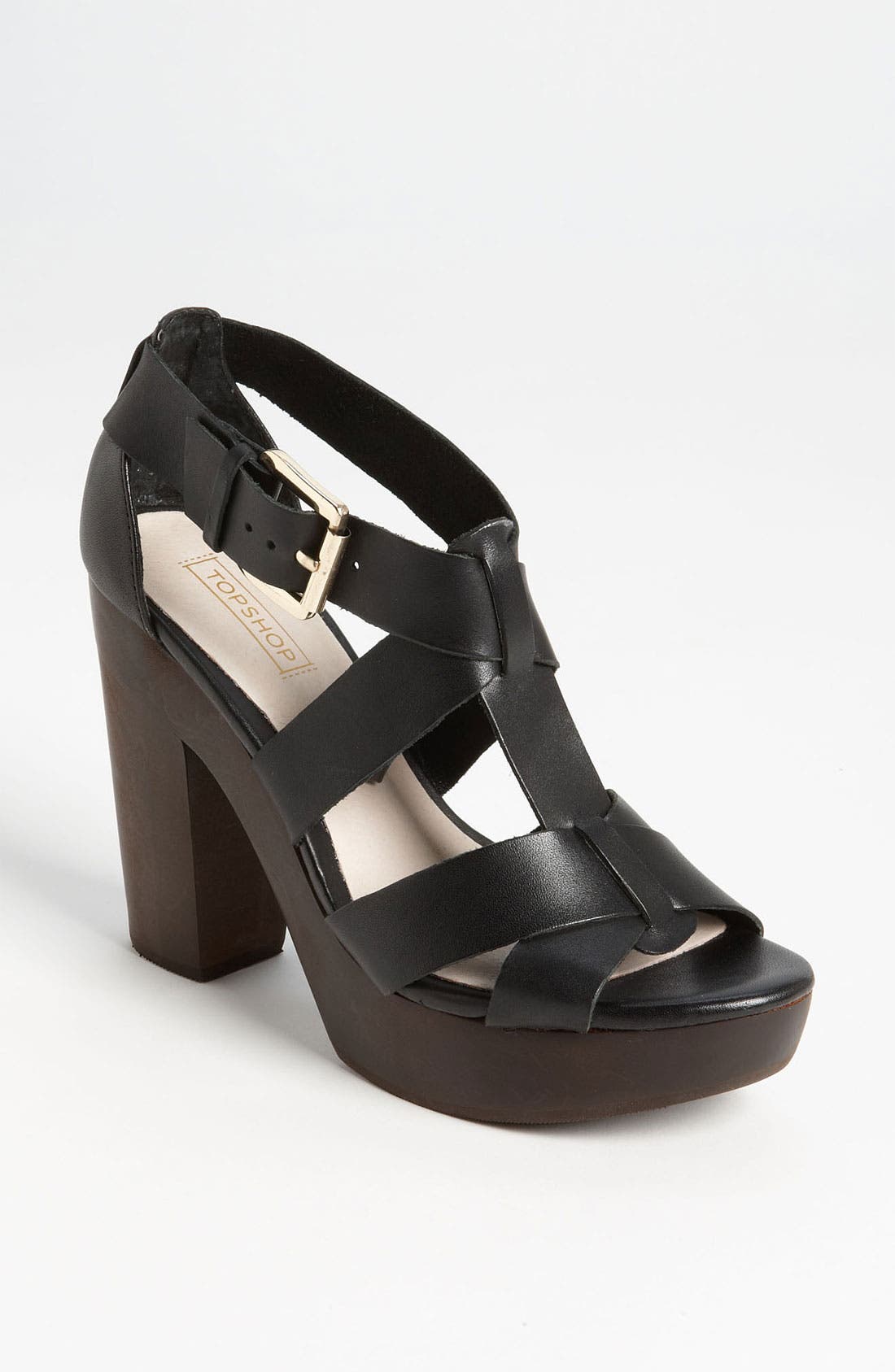Topshop 'Right-Wood' Sandal, Main, color, 