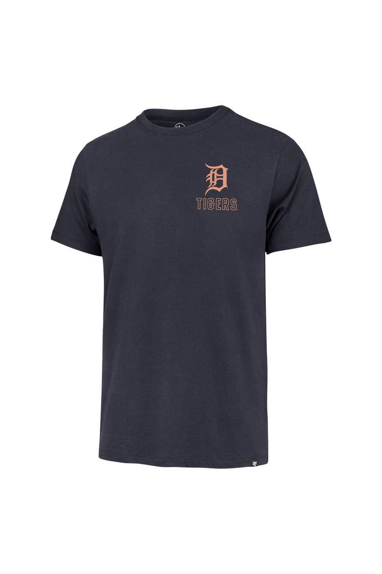 Men's '47 Navy Detroit Tigers Hang Back Franklin T-Shirt, Alternate, color, Navy