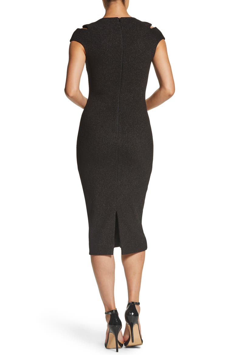 Bryce Body-Con Dress, Alternate, color, BLACK